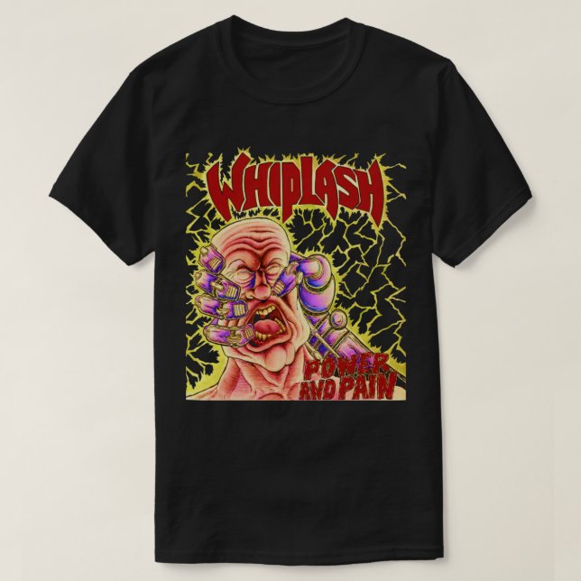 Camiseta Potência E Dor WHIPLASH (Frente do Design)