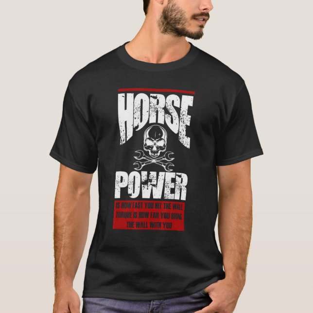 Camiseta Potência É Quão Rápido Você Bate Na Parede Diesel  (Frente)