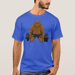 Camiseta Potência elevadora de peso Barbell - Urso de Desta