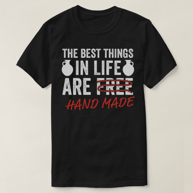 Camiseta Potência Engraçada — Melhores Coisas na Vida Cerâm (Frente do Design)