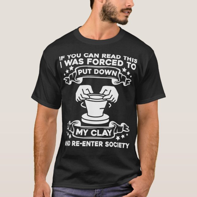 Camiseta Potência Engraçada para Criadores Cerâmicos  (Frente)