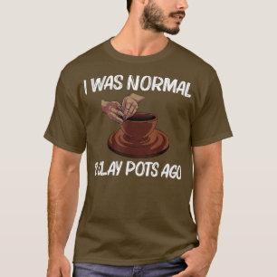 Camiseta Potência Engraçada Para Homens Pote Cerâmica Artís