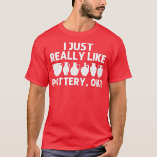 Camiseta Potência Engraçada Para Mulheres Artistas Cerâmico