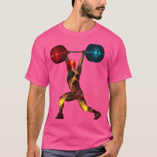 Camiseta Potência Impressionante Eu Pondo Levantando Presen