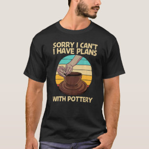Camiseta Potência legal para mulheres Pote cerâmico de potê