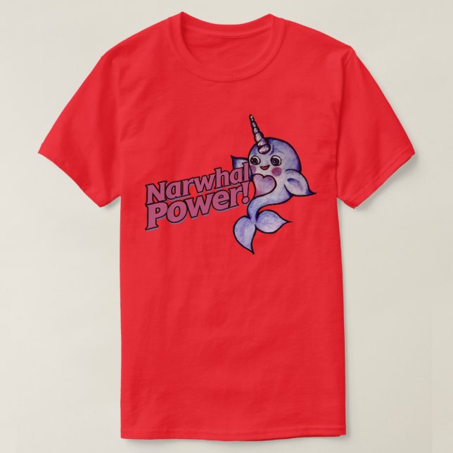 Camiseta Potência Narwhal (Frente do Design)