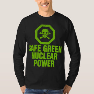 Camiseta Potência nuclear verde seguro - verde do abacate