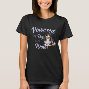 Camiseta Potencializado Por Cães & Vinho