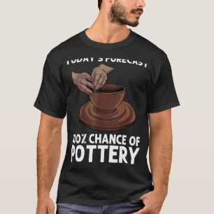 Camiseta Potéria Para Homens Pote Clay Artístico Cerâmico