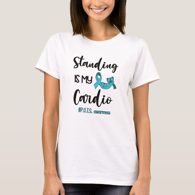 Camiseta POTES Consciência Oferece Síndrome de Taquicardia  (Frente)