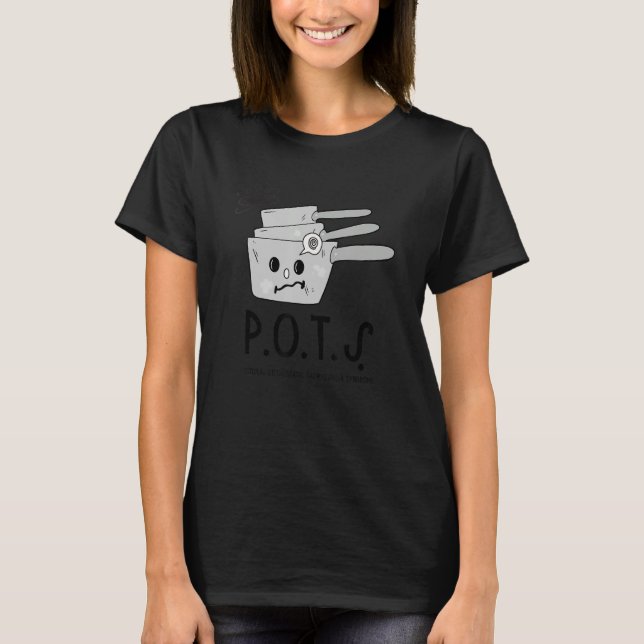 Camiseta POTES Síndrome de taquicardia ortostática postural (Frente)