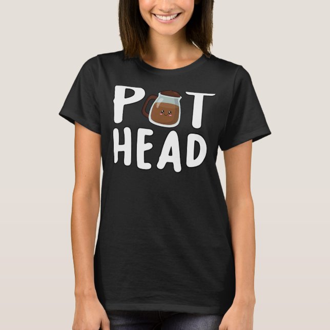 Camiseta Pothead Cafeine Caffeine Pote Chefe Café (Frente)