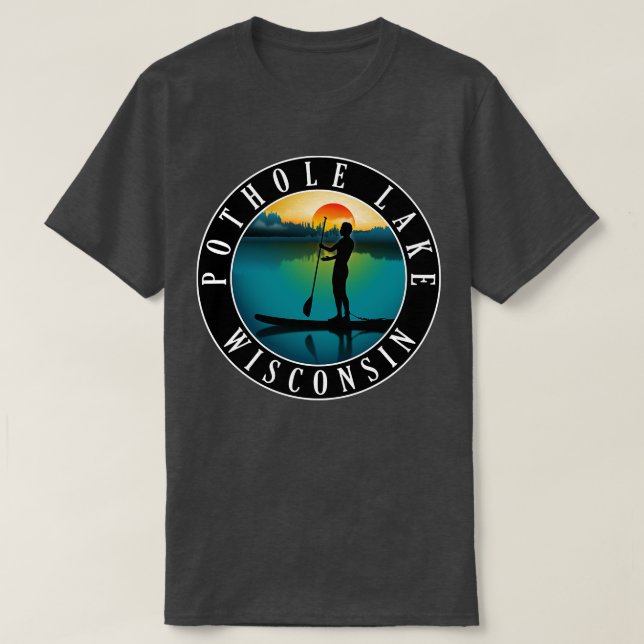 Camiseta Pothole Lake Wisconsin (Frente do Design)