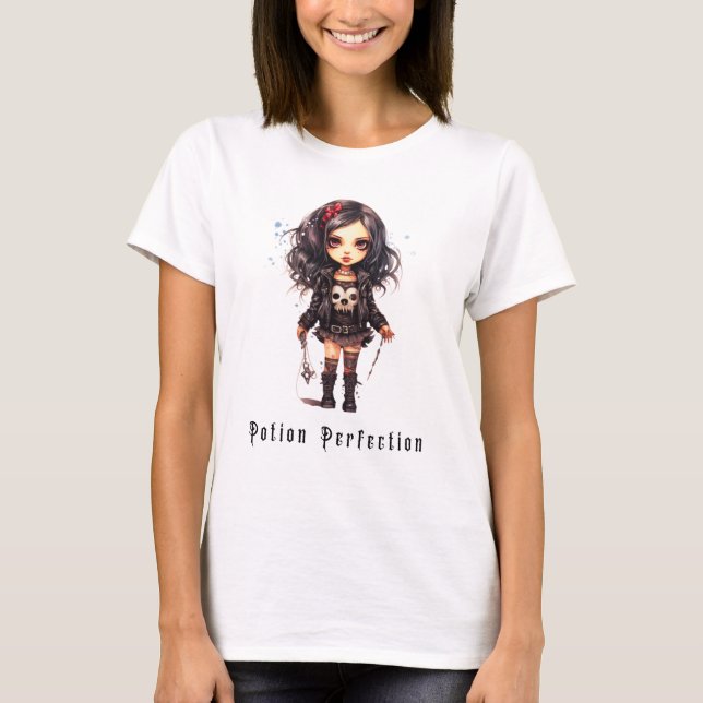 Camiseta Potion Perfection Gthic Girl Halloween Mug (Frente)