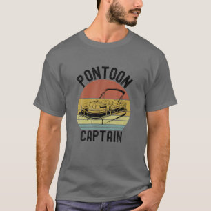 Camiseta Pôton Capitão Vintage Retro Pontooning Boat