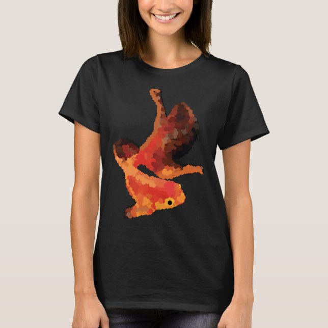 Camiseta Potrato de Peixe Dourado Poligon (Frente)
