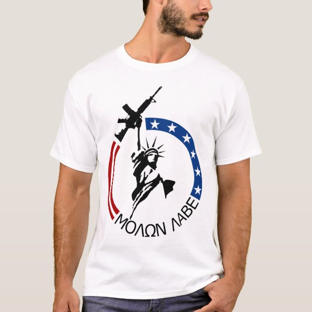 Camiseta Potro M4A2 - MOLON LABE (Frente)