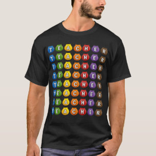 Camiseta Pots Coloridos do Professor em Grid Volta às Aulas