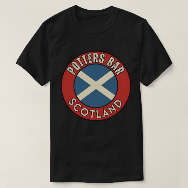 Camiseta Potters Bar, Escócia (Frente do Design)