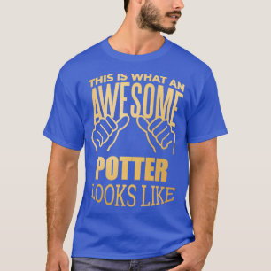 Camiseta Pottery Funny Gift Design in Gold