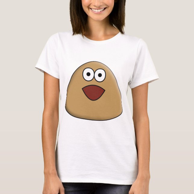 Camiseta Pou excitado - Camisa-T (Frente)