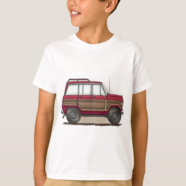 Camiseta Pouca carrinha de quatro rodas (Frente)