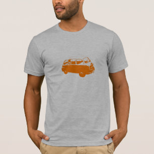 Camiseta Pouco ônibus alaranjado