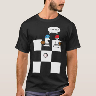Camiseta Pouco presente do humor da chalaça da xadrez do