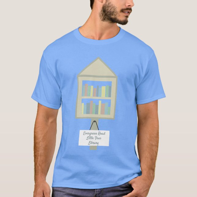 Camiseta Pouco t-shirt personalizado da biblioteca livre (Frente)
