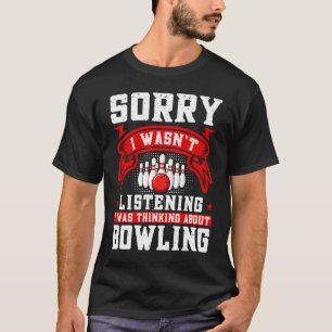 Camiseta Poupança da Faixa do Bowler da Equipe da Boliche d
