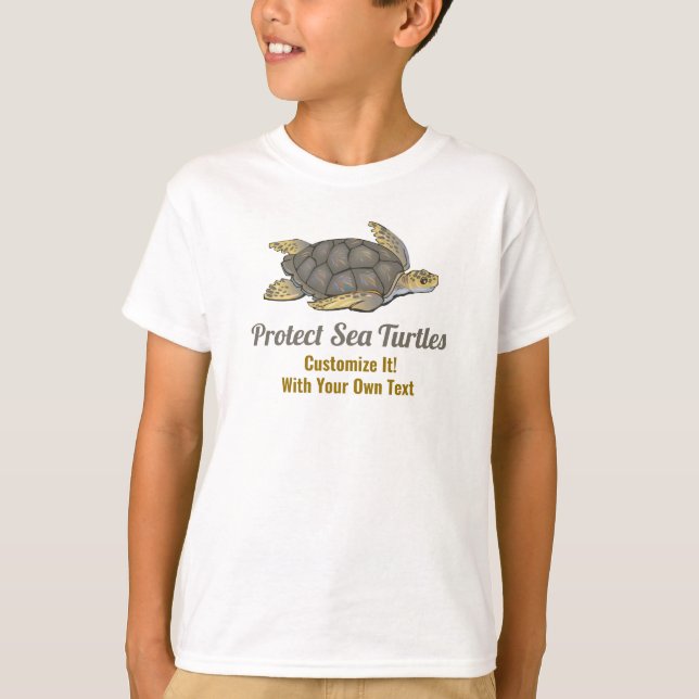 Camiseta Poupanças marinhas Tartarugas marinhas Habitats de (Frente)