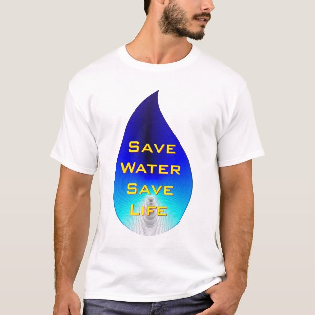 Camiseta Poupe Água, Salve A Vida (Frente)
