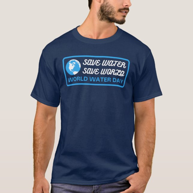 Camiseta Poupe água Salve Terra Dia Mundial da Água (Frente)