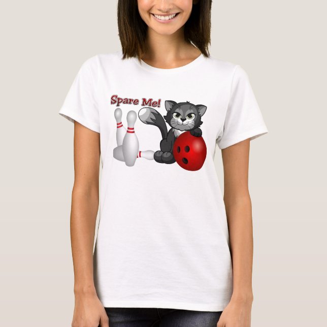 Camiseta Poupe-me t-shirt do gato (Frente)