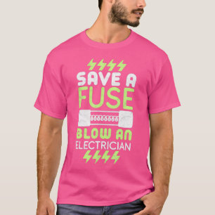 Camiseta Poupe Uma Presente Elétrica De Fusível