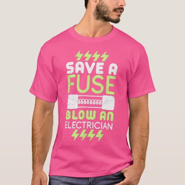 Camiseta Poupe Uma Presente Elétrica De Fusível (Frente)