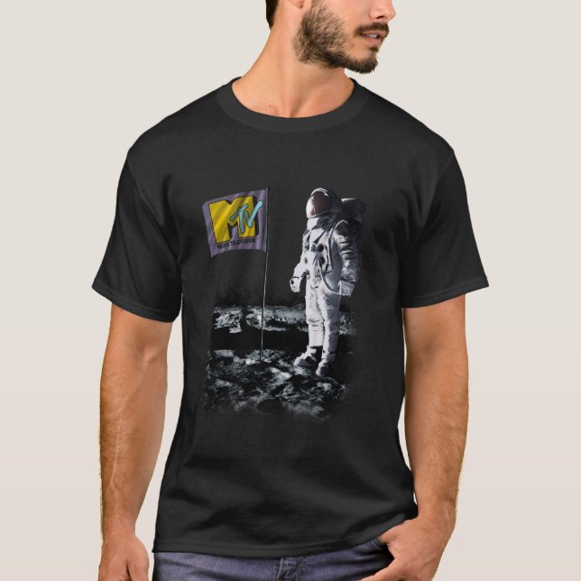 Camiseta Pouso do Homem da Lua do MTV Spaceman (Frente)