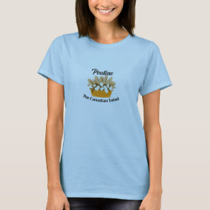 Camiseta Poutine, a salada canadense - T-Shir básico femini