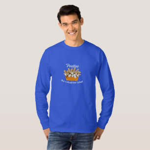 Camiseta Poutine, A Salada Canadiana - T- Capa Longa Básica