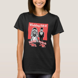 Camiseta POV de Casamento - Sra vs Sr - personalizável