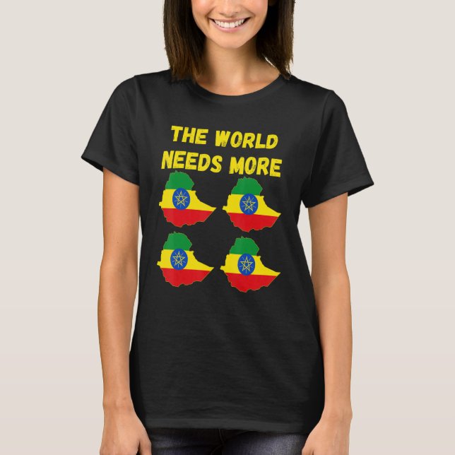 Camiseta Povo Etíope E Fãs O Mundo Precisa Mais Et (Frente)