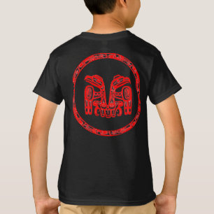 Camiseta Povo Haida Nativo Canadá Indígena Águia Dupla