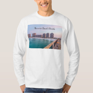 Camiseta Povoado Navarre Beach, Florida, pescando manga lon