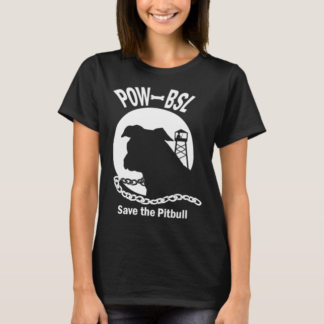 Camiseta Pow Bsl Salve O Pitbull (Frente)