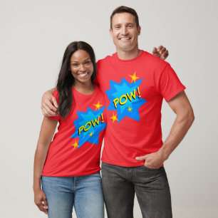 Camiseta POW! Diversão em banda desenhada