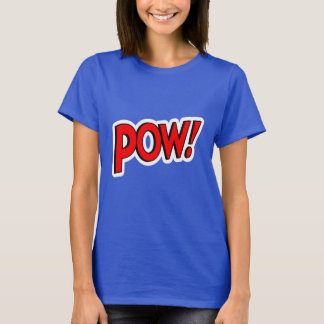 Camiseta POW! Screwball Gráficos Azul