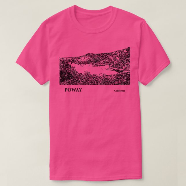 Camiseta Poway California TShirt 4 (Frente do Design)