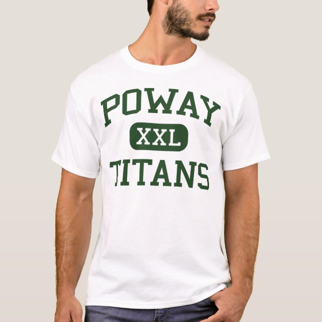 Camiseta Poway - titã - segundo grau - Poway Califórnia (Frente)
