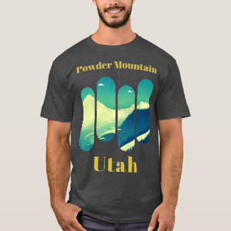 Camiseta Powder Mountain ski Utah 2