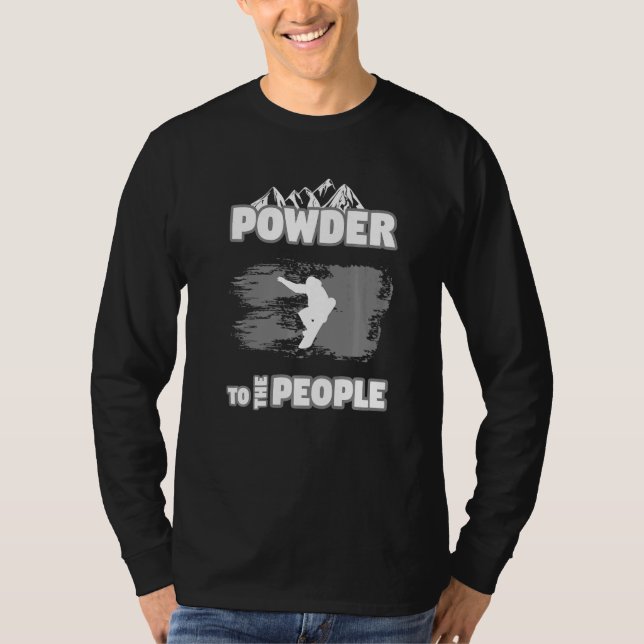 Camiseta Powder to the People Snowboard   (Frente)
